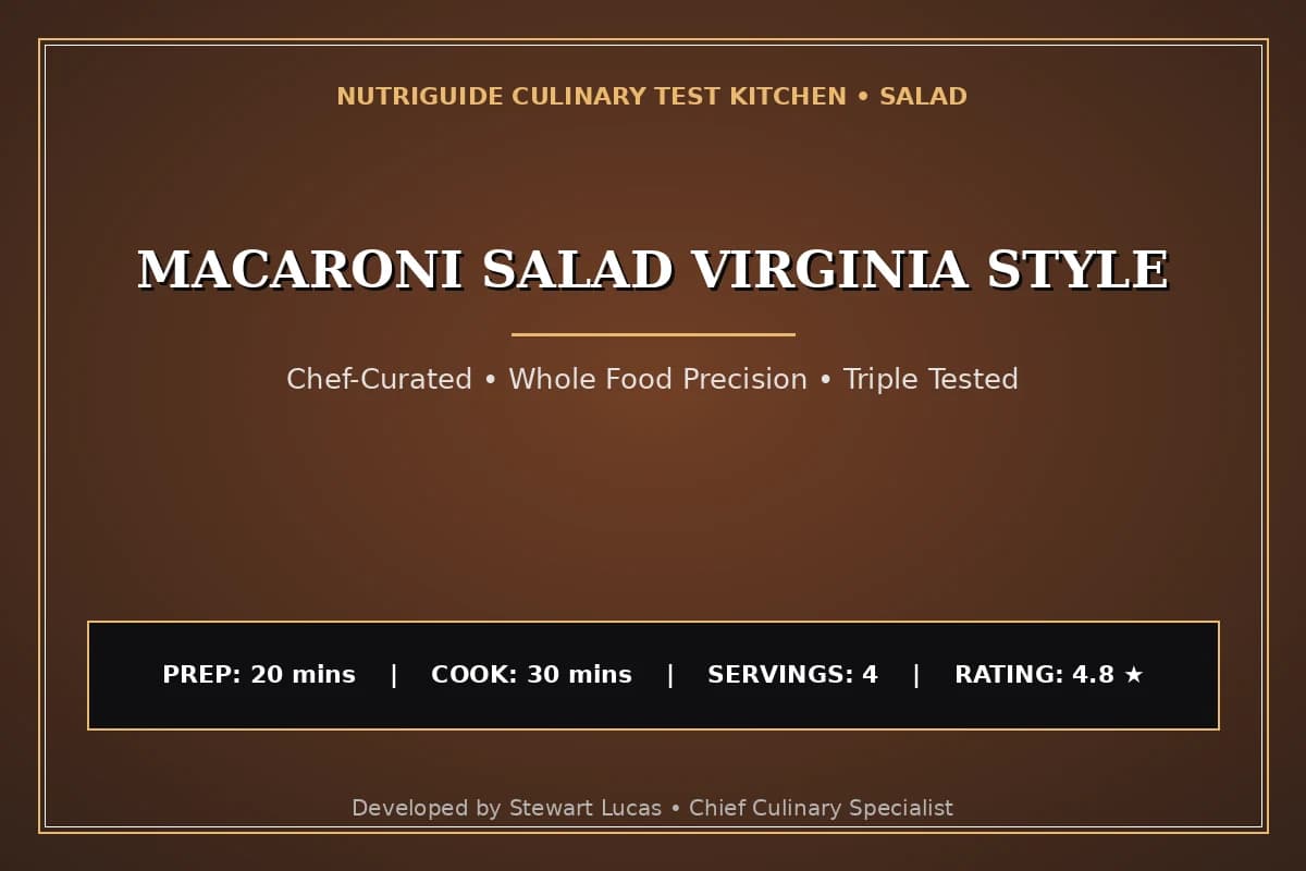 Macaroni Salad Virginia Style