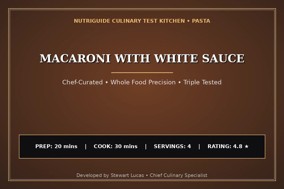 Macaroni With White Sauce