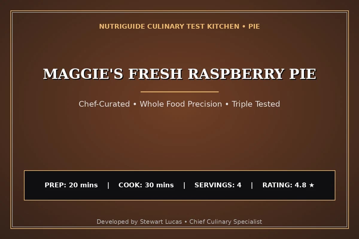 Maggie'S Fresh Raspberry Pie