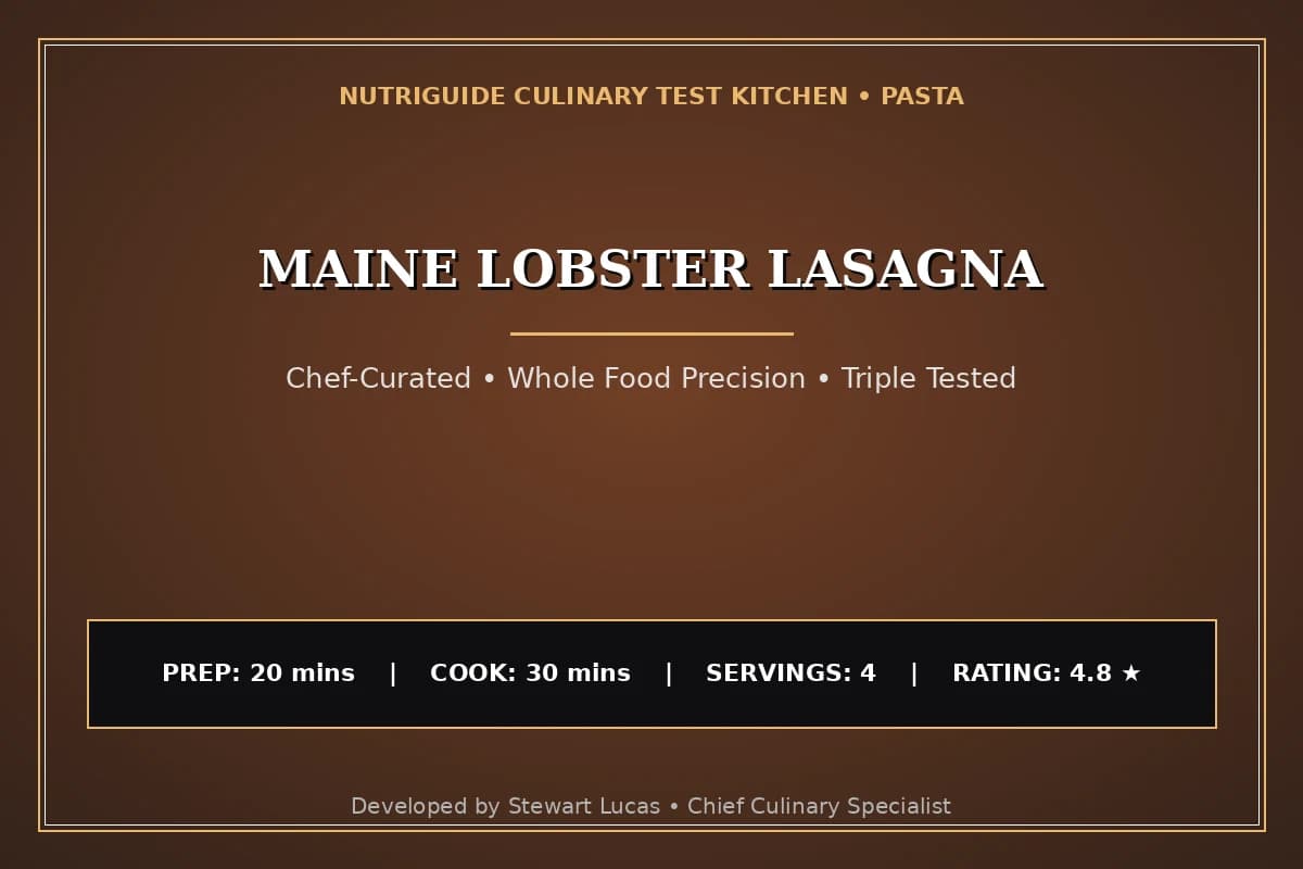 Maine Lobster Lasagna