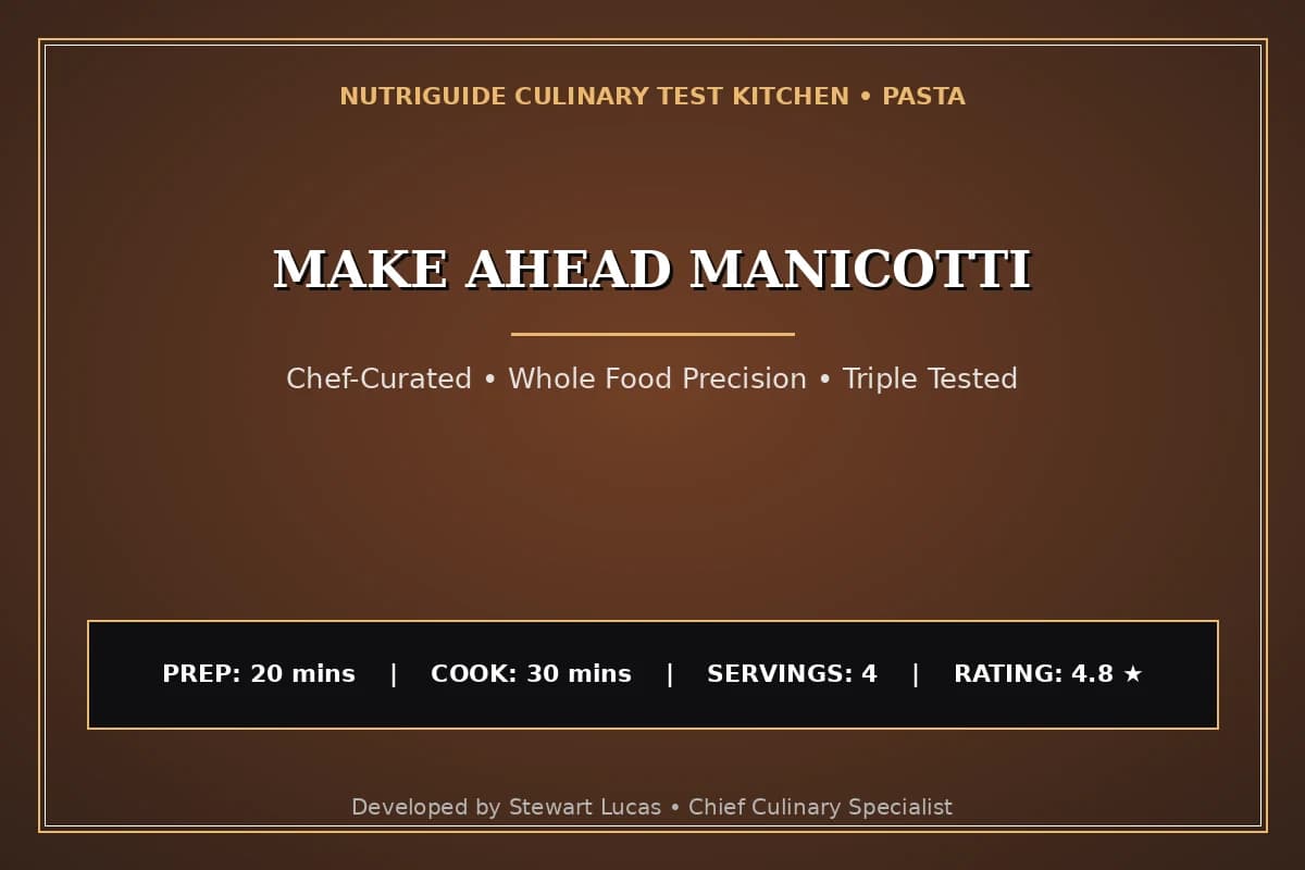 Make Ahead Manicotti