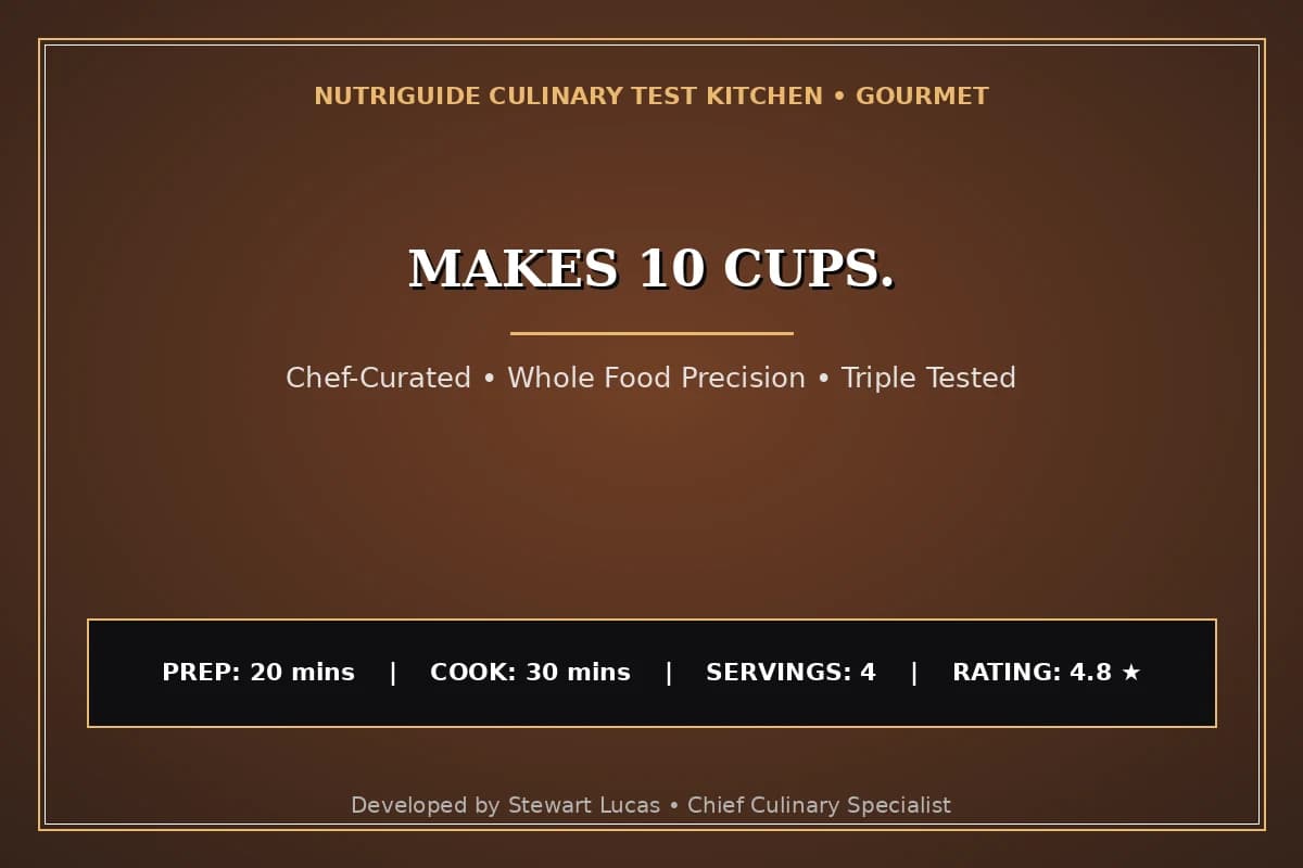 Makes 10 Cups.