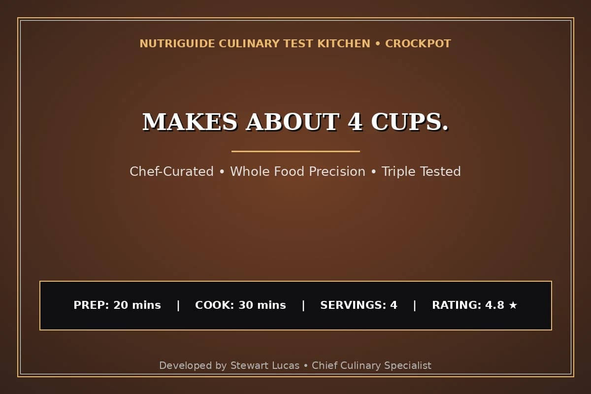 Makes About 4 Cups.