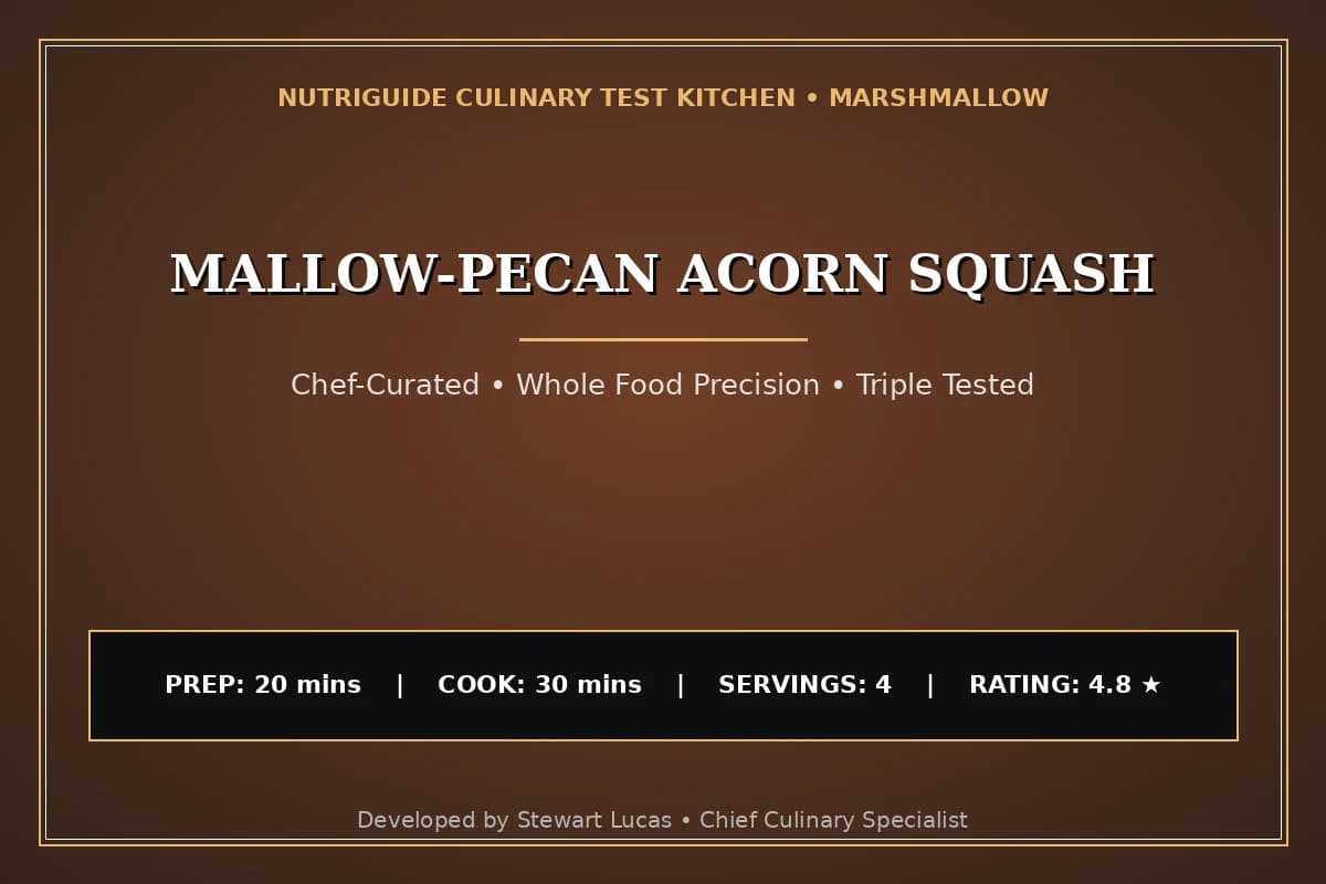 Mallow-Pecan Acorn Squash