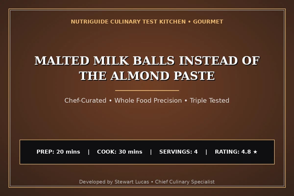 Malted Milk Balls Instead Of The Almond Paste