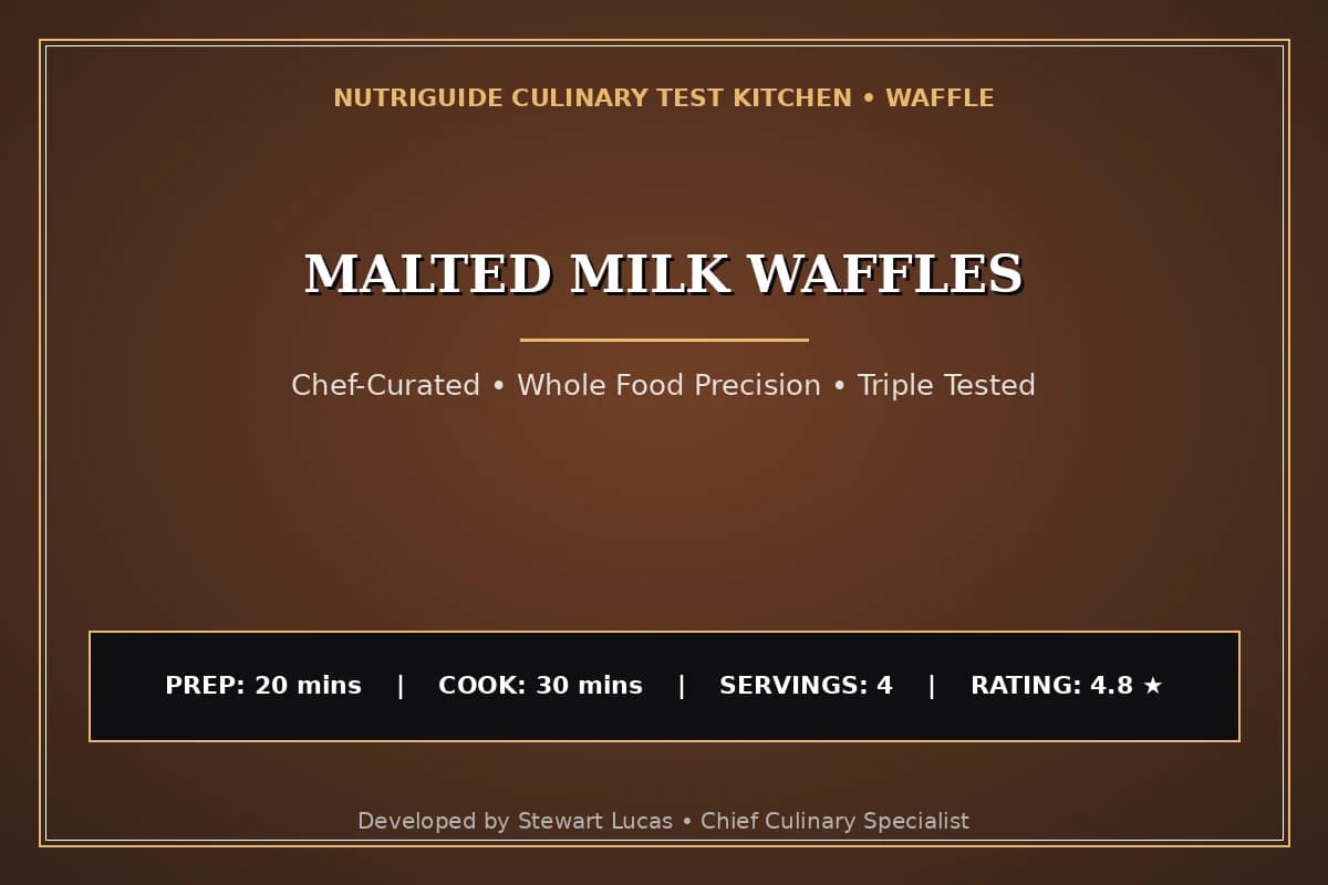 Malted Milk Waffles
