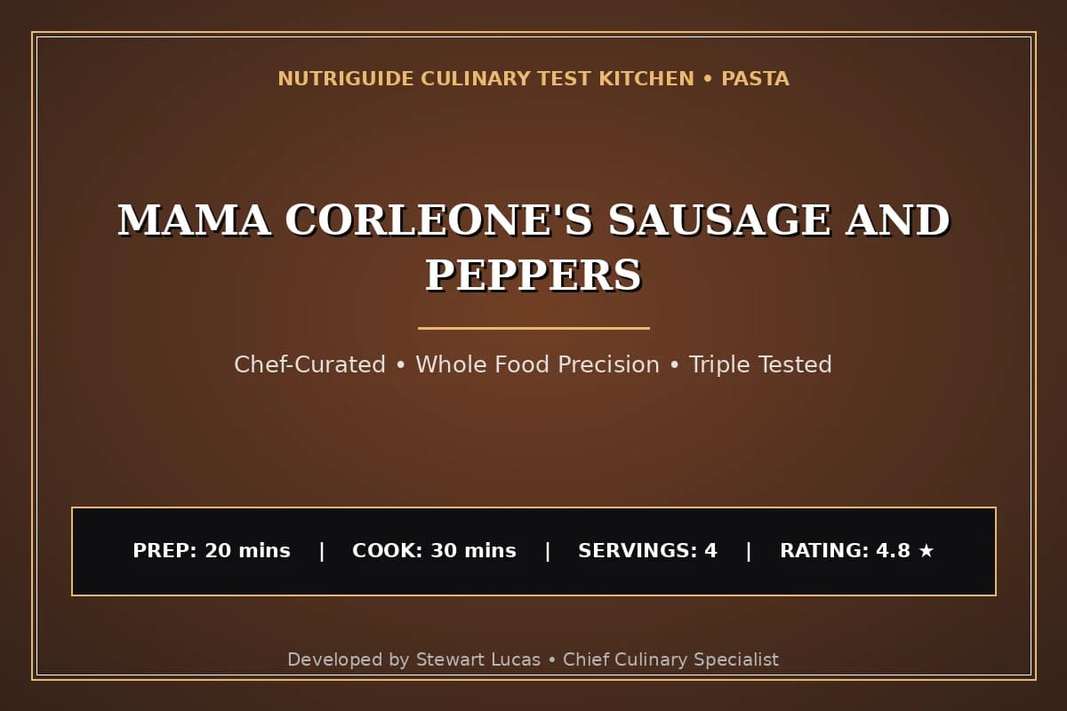 Mama Corleone'S Sausage And Peppers