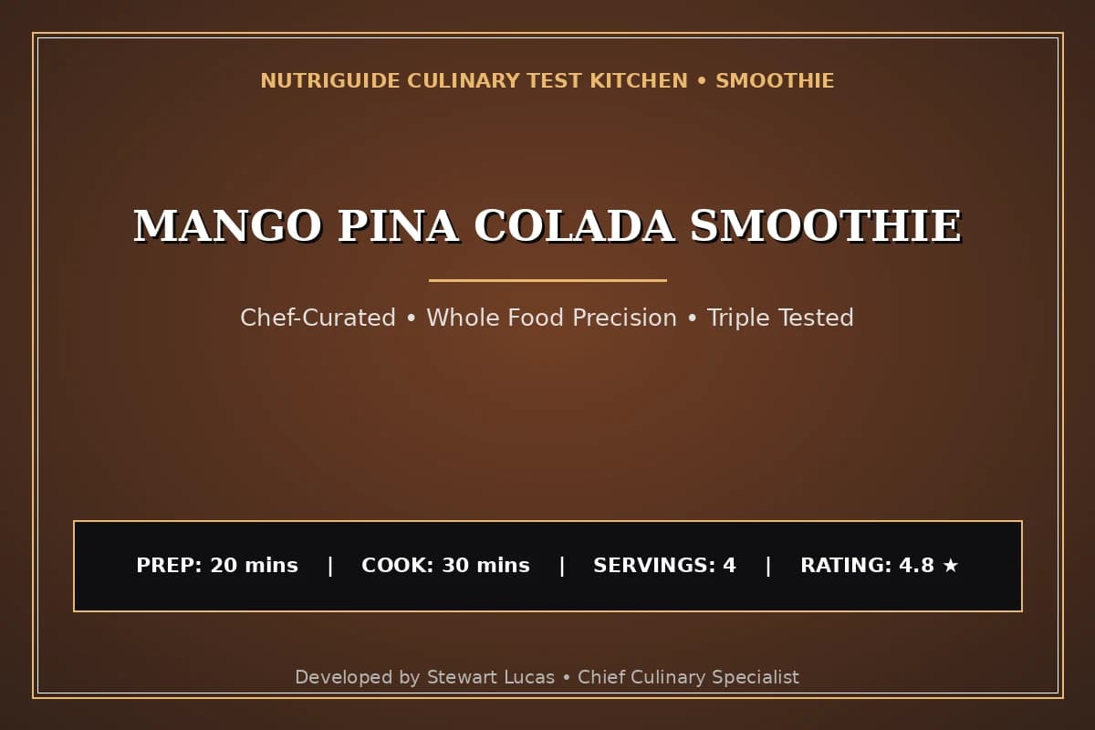 Mango Pina Colada Smoothie