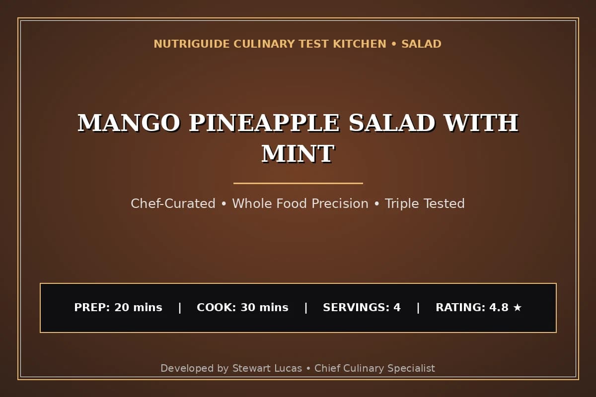 Mango Pineapple Salad With Mint