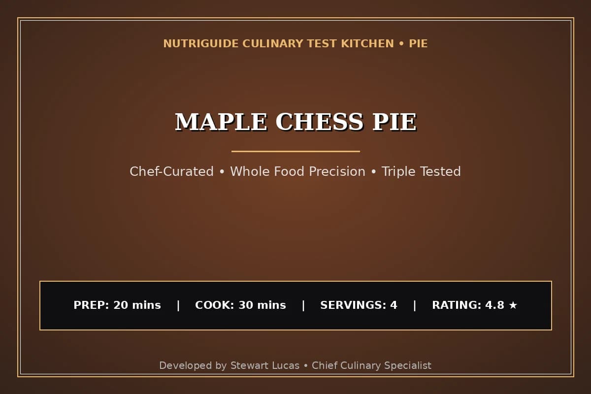 Maple Chess Pie