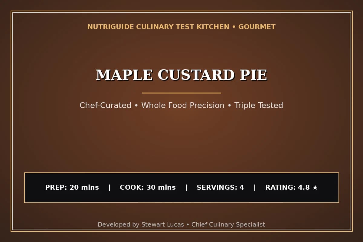 Maple Custard Pie