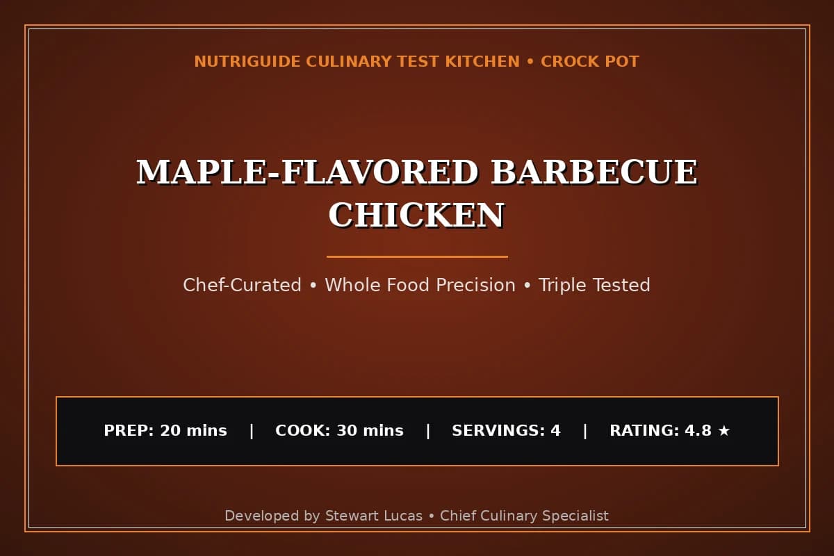 Maple-Flavored Barbecue Chicken