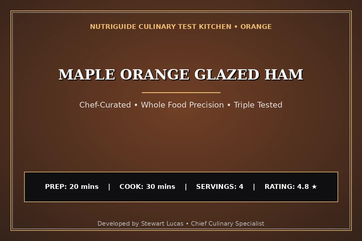 Maple Orange Glazed Ham