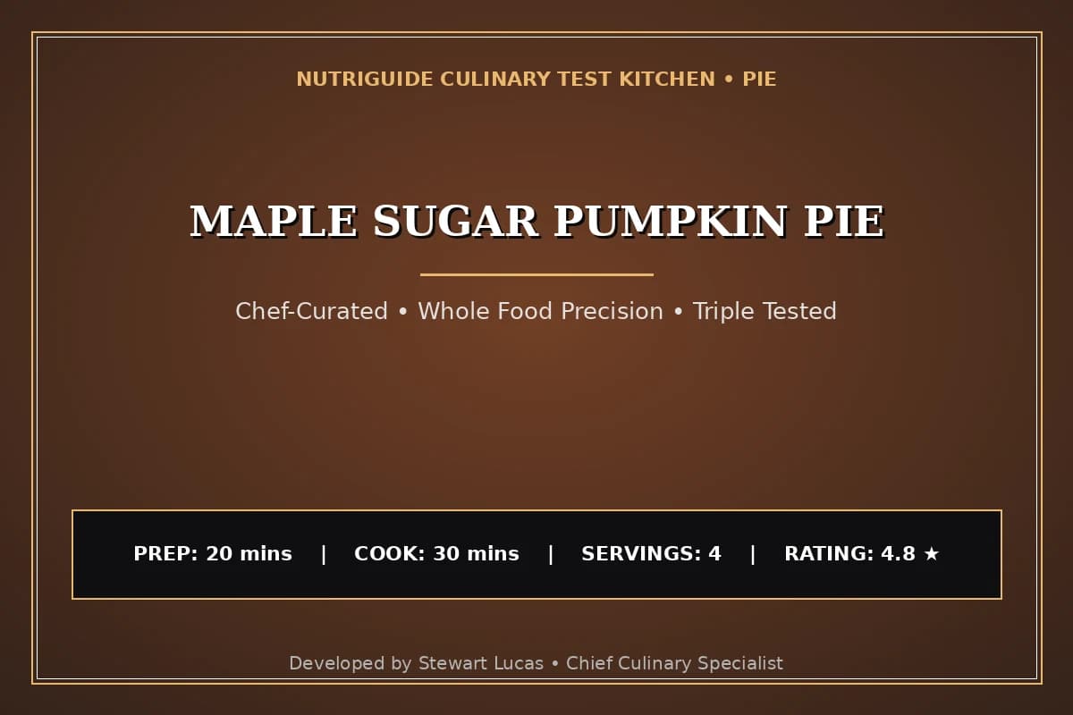 Maple Sugar Pumpkin Pie