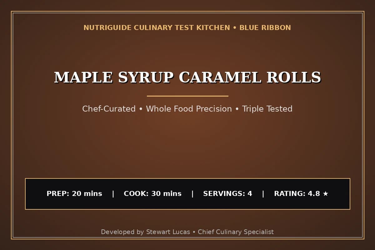 Maple Syrup Caramel Rolls