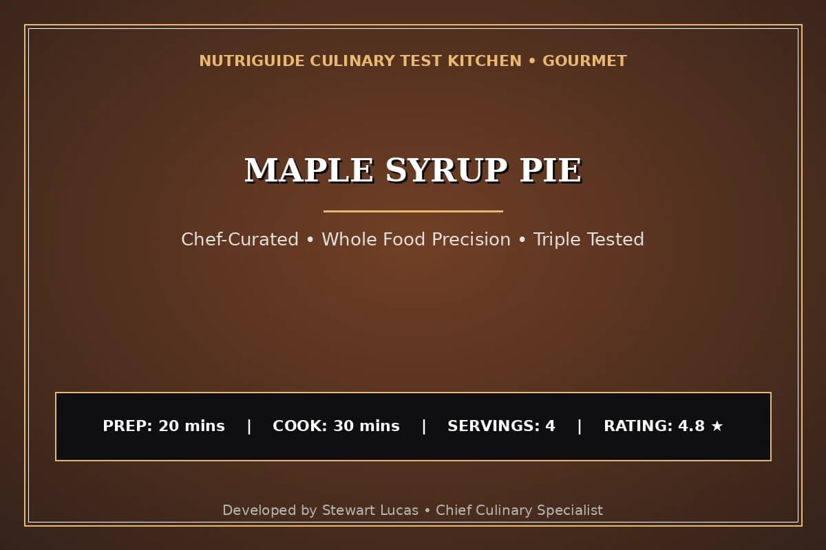 Maple Syrup Pie