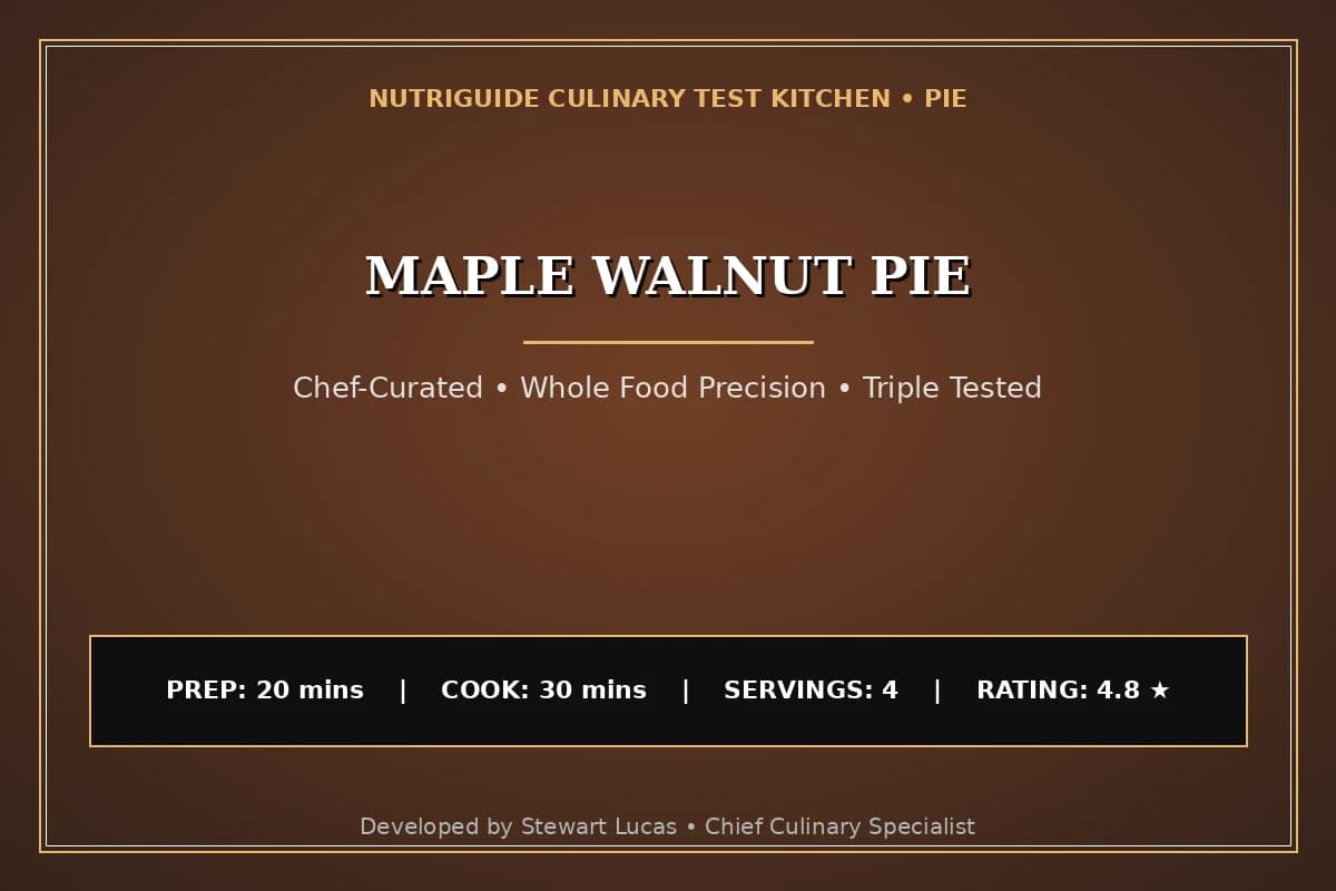 Maple Walnut Pie
