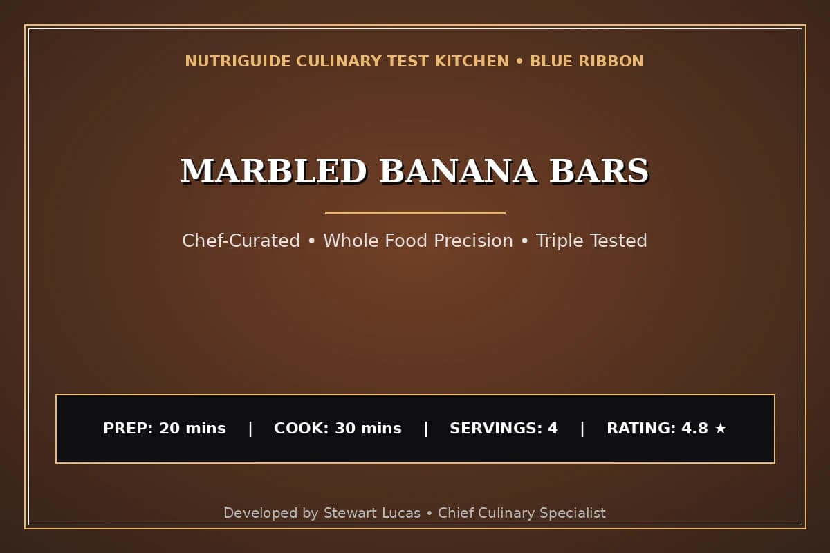 Marbled Banana Bars