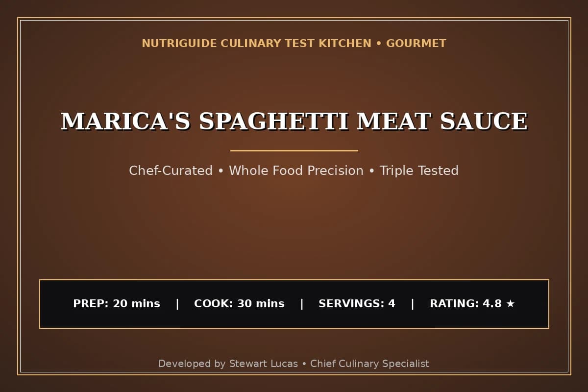 Marica'S Spaghetti Meat Sauce