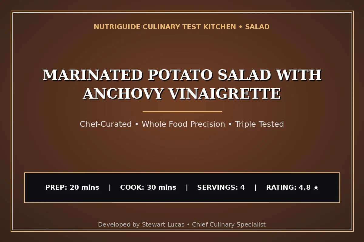 Marinated Potato Salad With Anchovy Vinaigrette