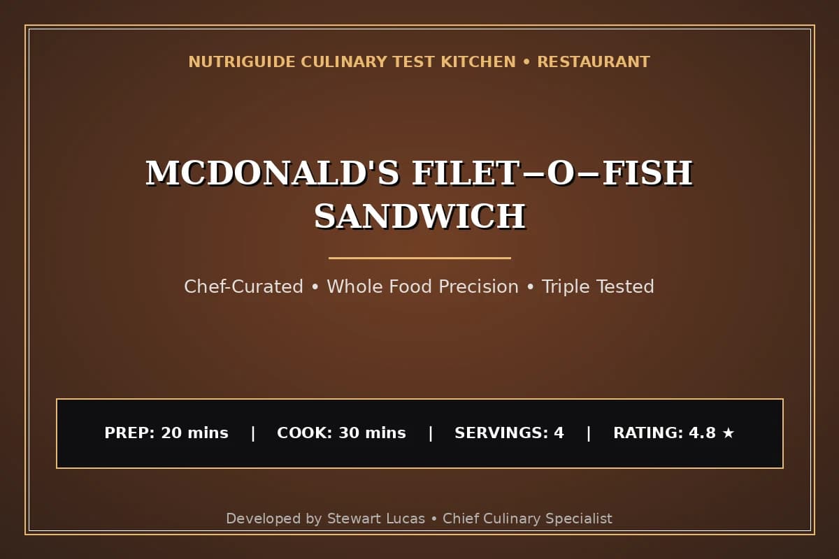 Mcdonald'S Filet−O−Fish Sandwich