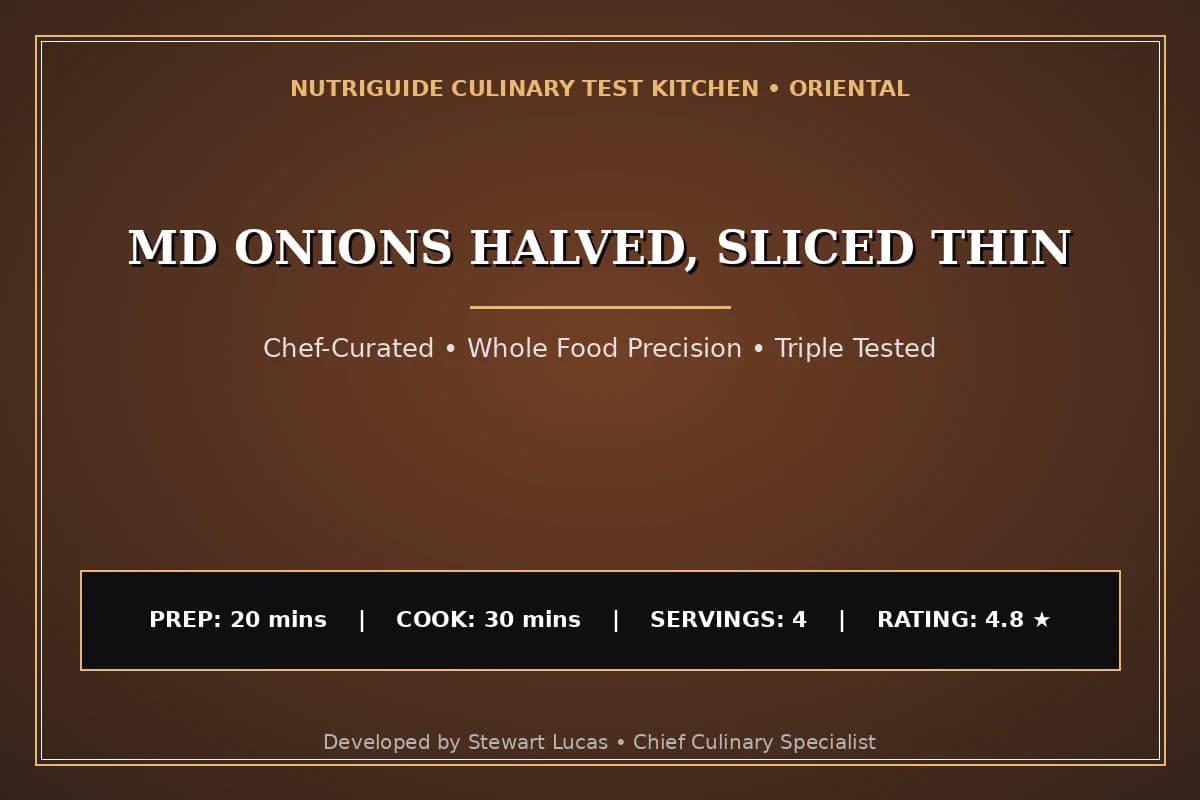 Md Onions Halved, Sliced Thin