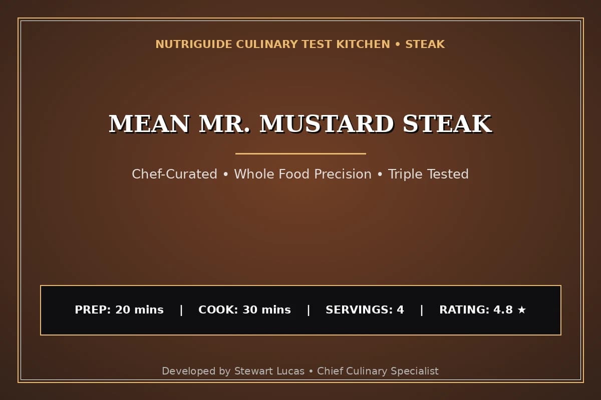 Mean Mr. Mustard Steak