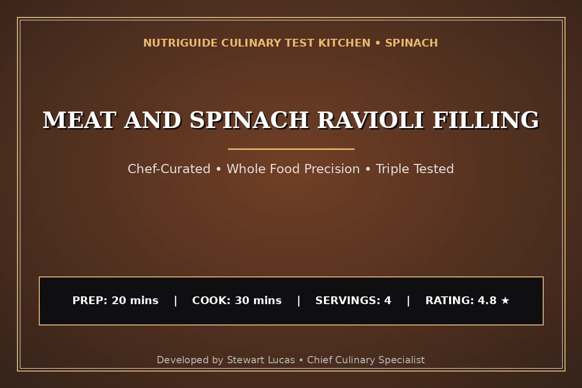 Meat And Spinach Ravioli Filling