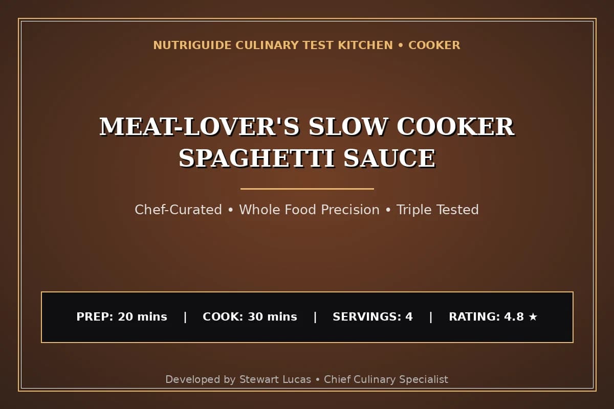 Meat-Lover'S Slow Cooker Spaghetti Sauce