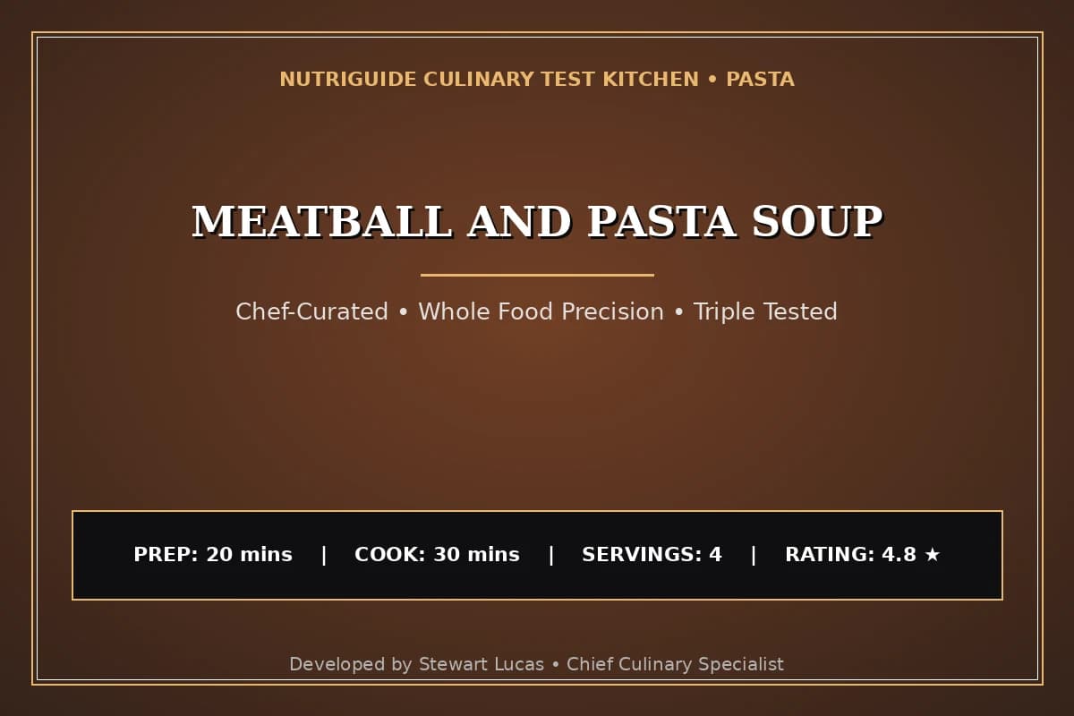 Meatball And Pasta Soup