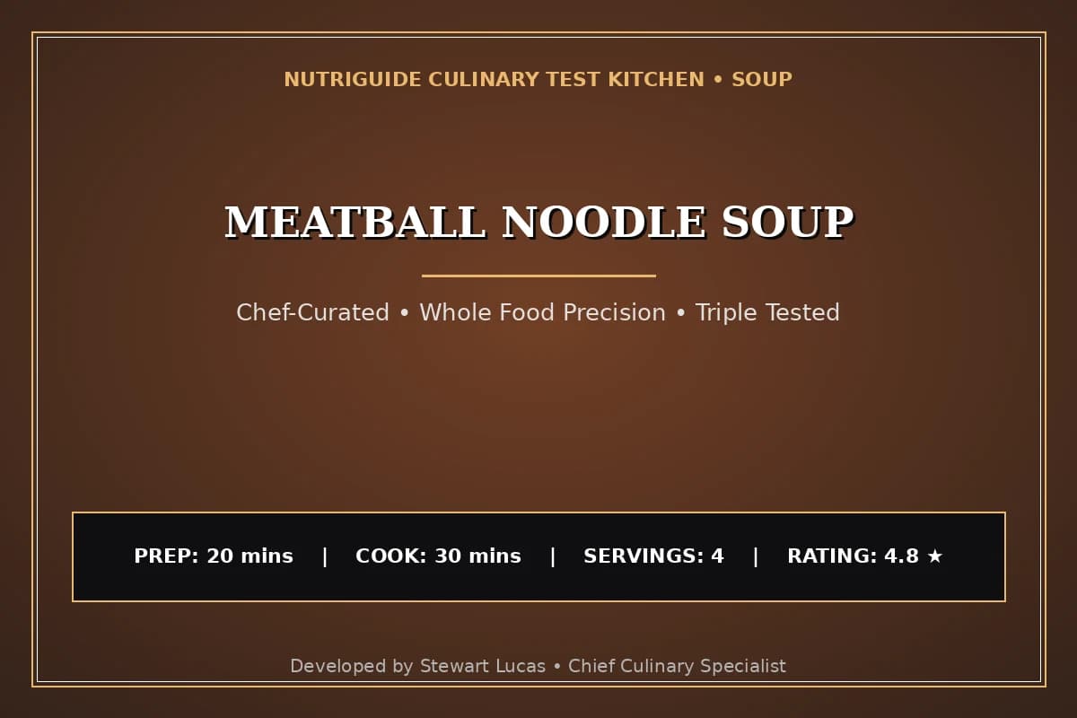 Meatball Noodle Soup