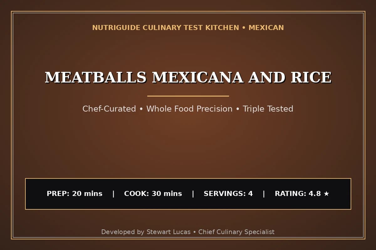 Meatballs Mexicana And Rice