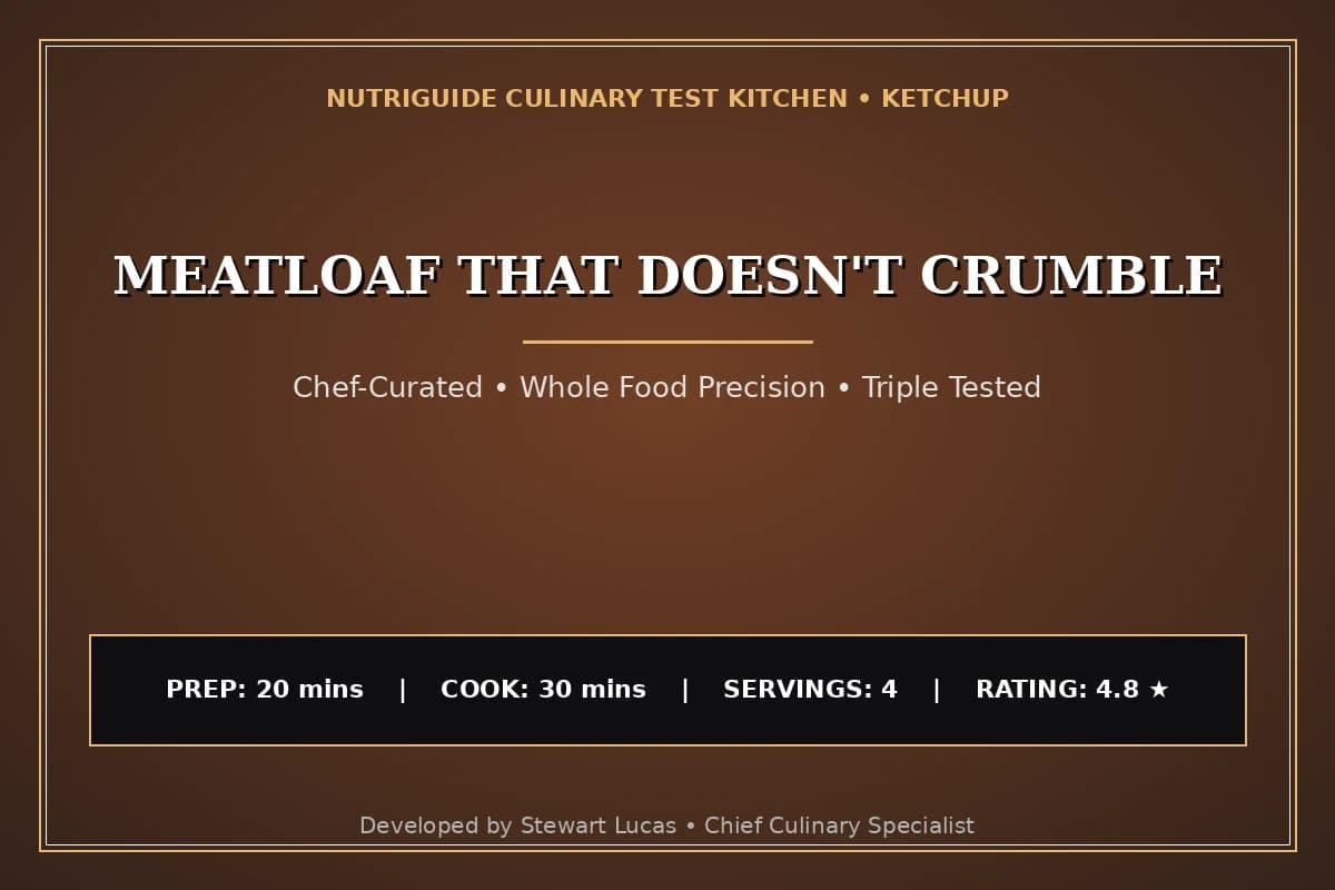 Meatloaf That Doesn'T Crumble
