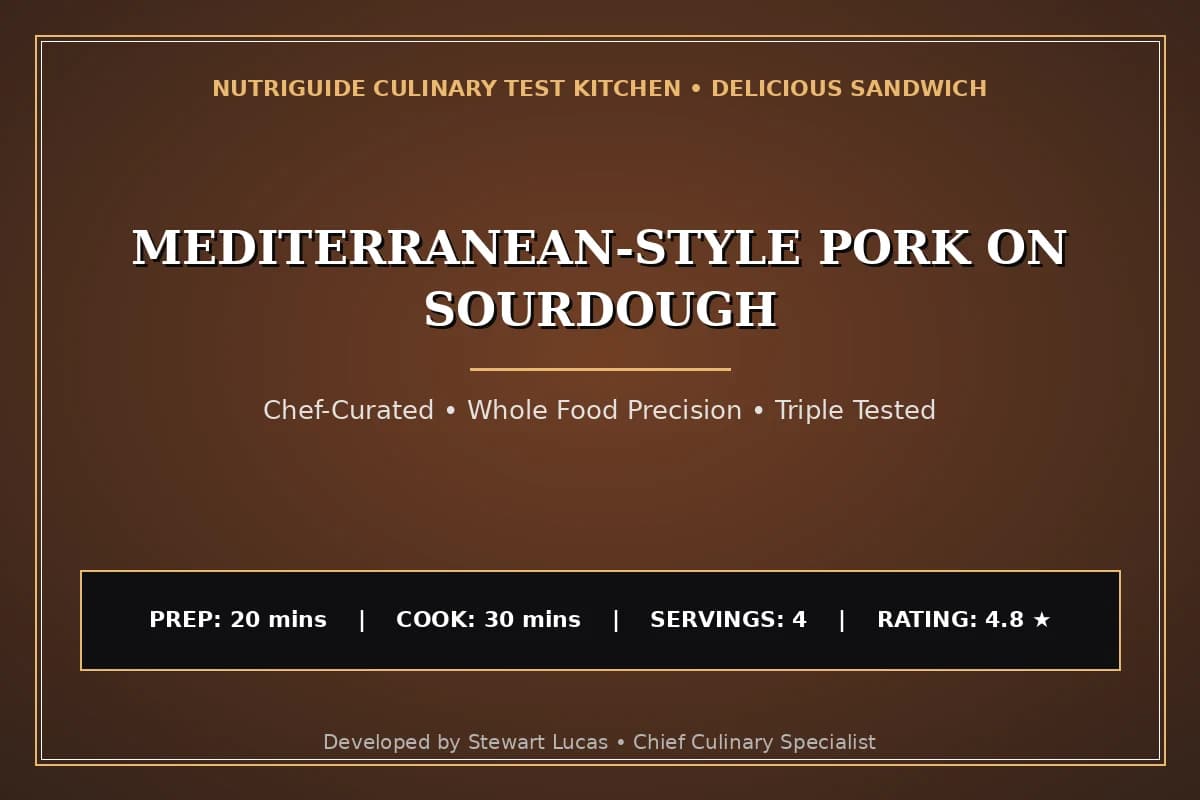 Mediterranean-Style Pork On Sourdough