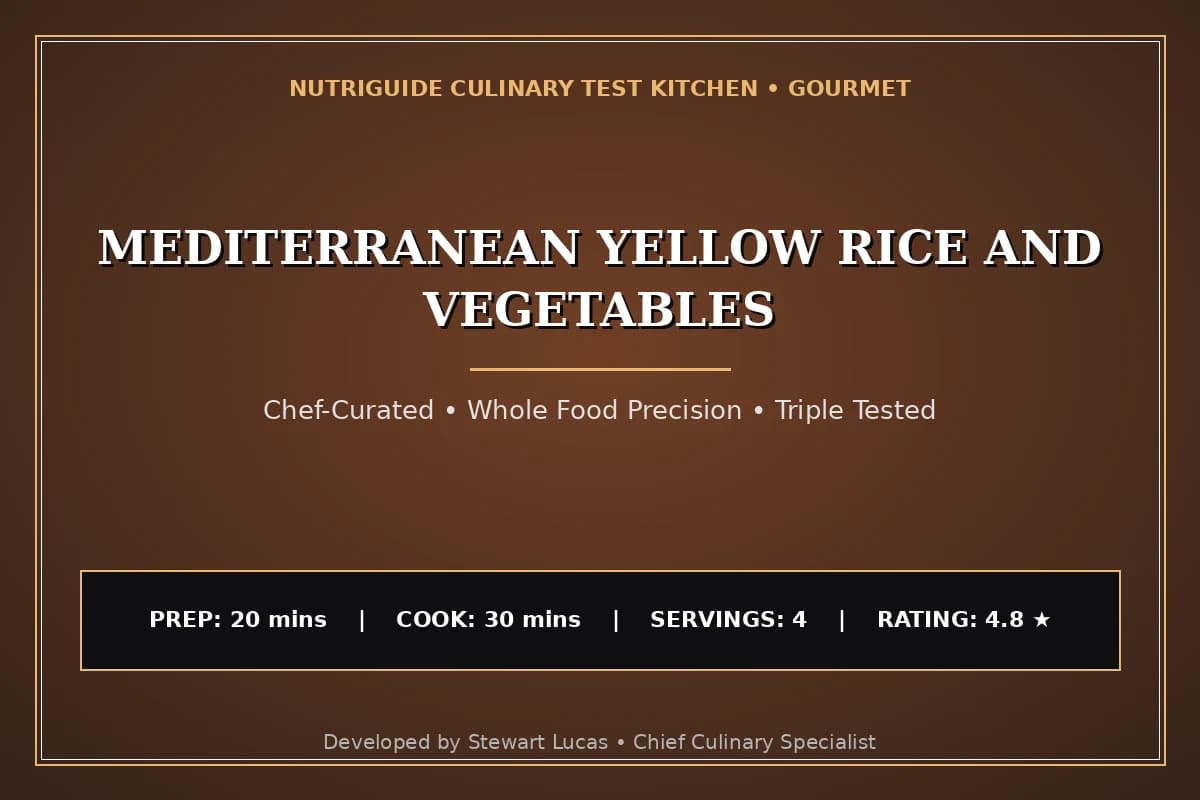 Mediterranean Yellow Rice And Vegetables