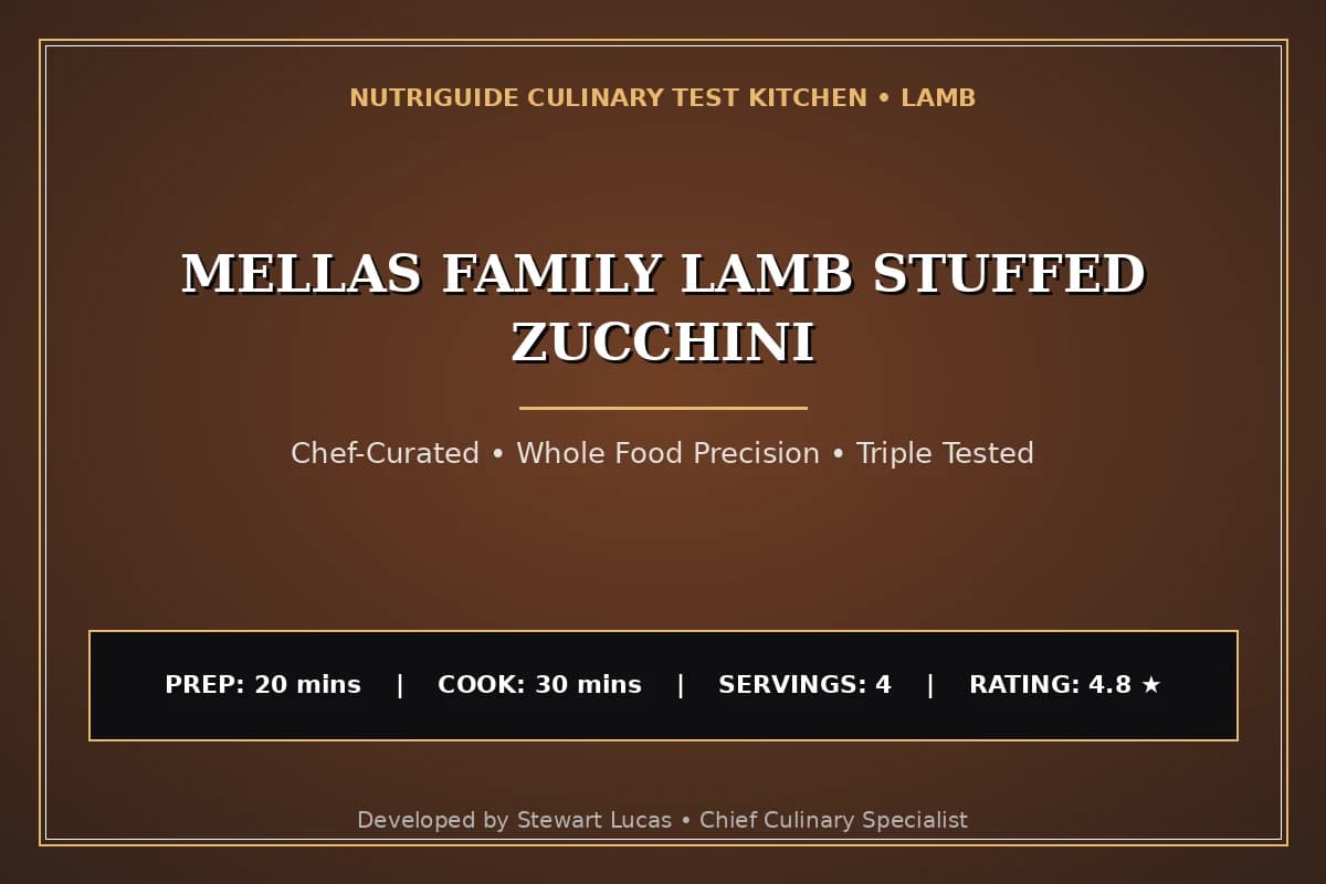 Mellas Family Lamb Stuffed Zucchini