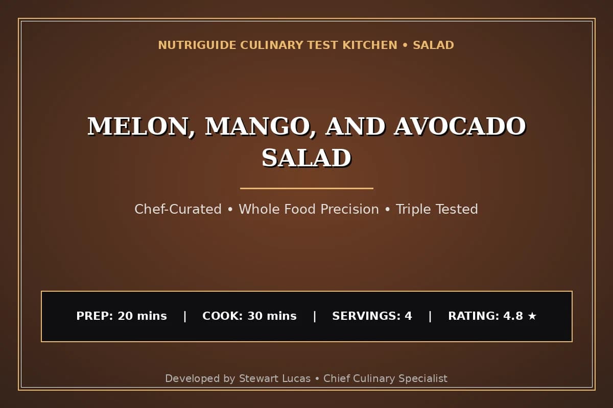 Melon, Mango, And Avocado Salad