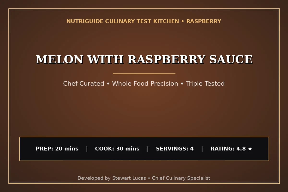 Melon With Raspberry Sauce
