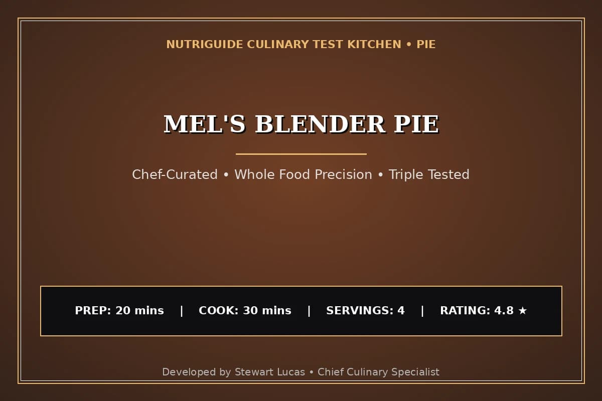 Mel'S Blender Pie