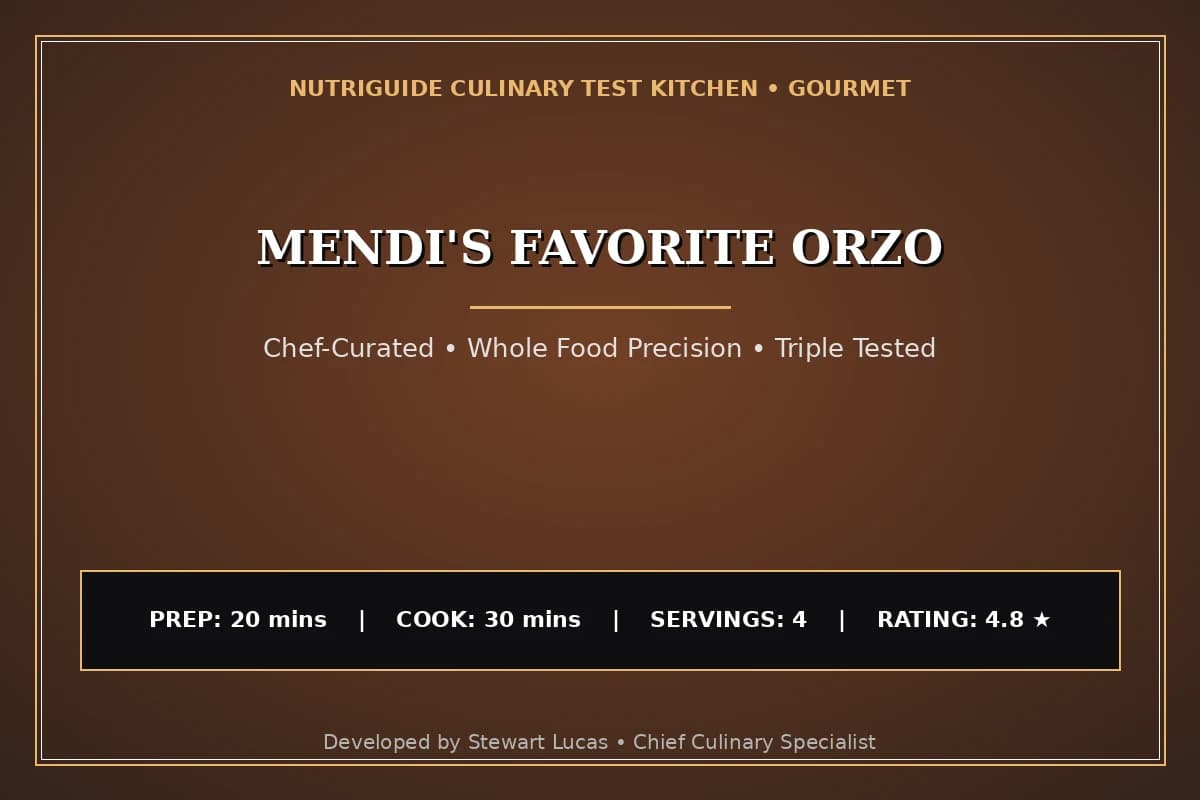 Mendi'S Favorite Orzo