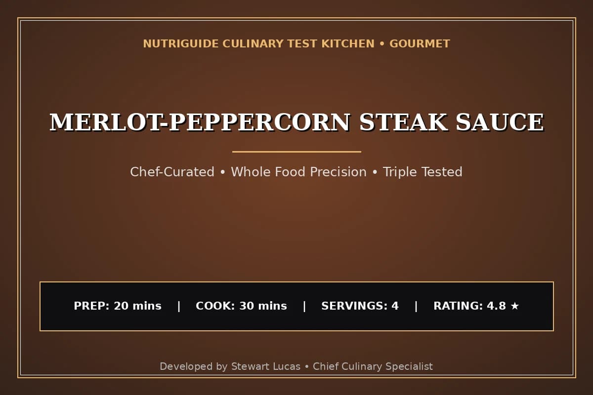 Merlot-Peppercorn Steak Sauce