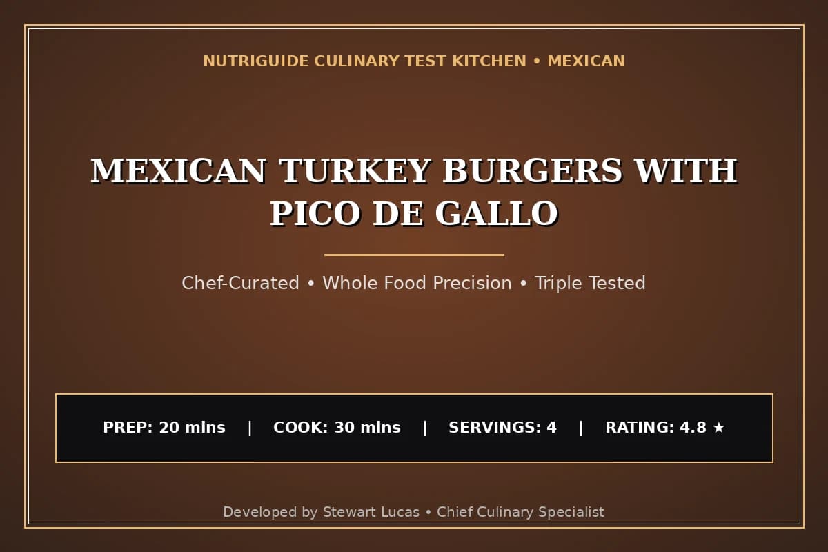 Mexican Turkey Burgers With Pico De Gallo