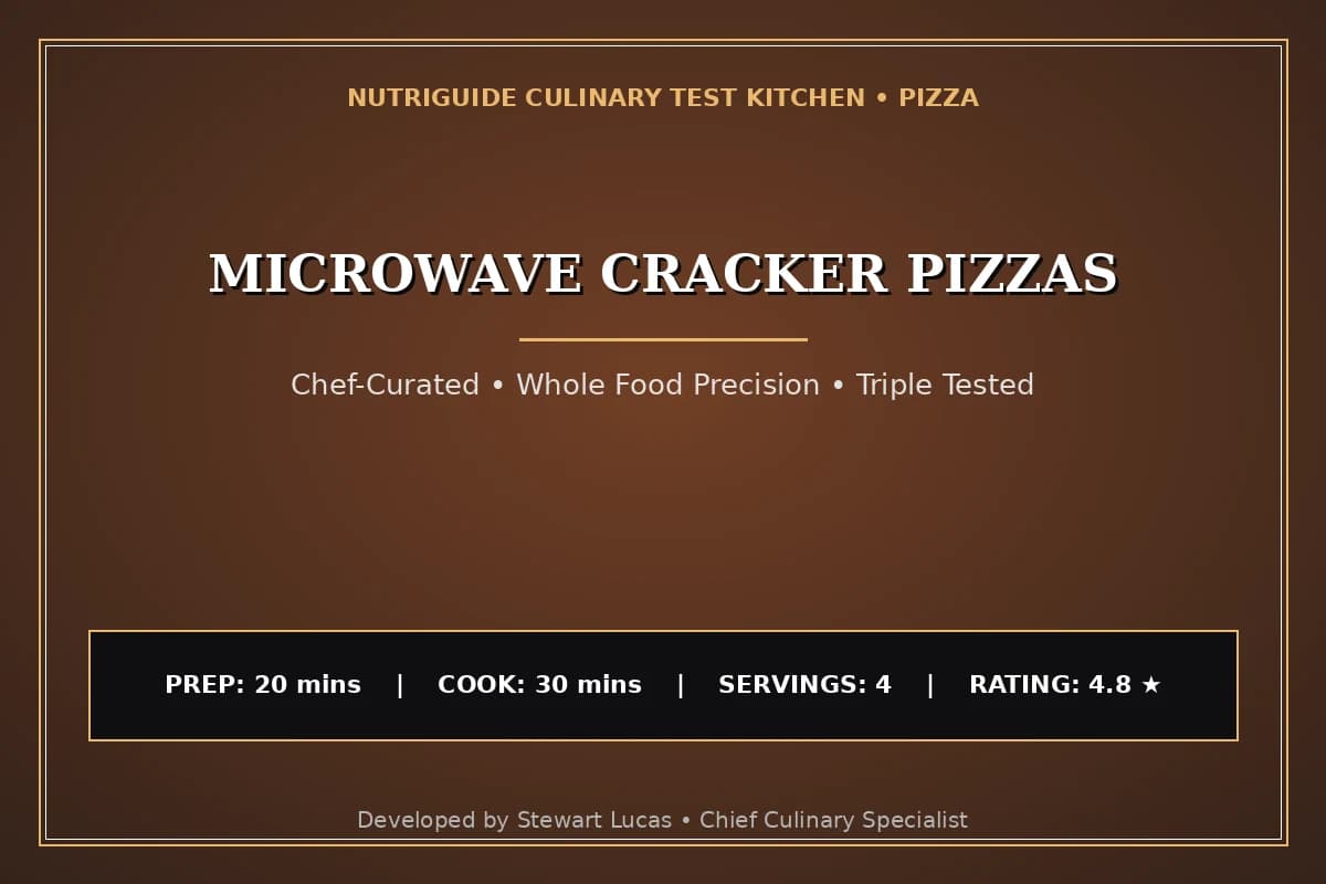 Microwave Cracker Pizzas