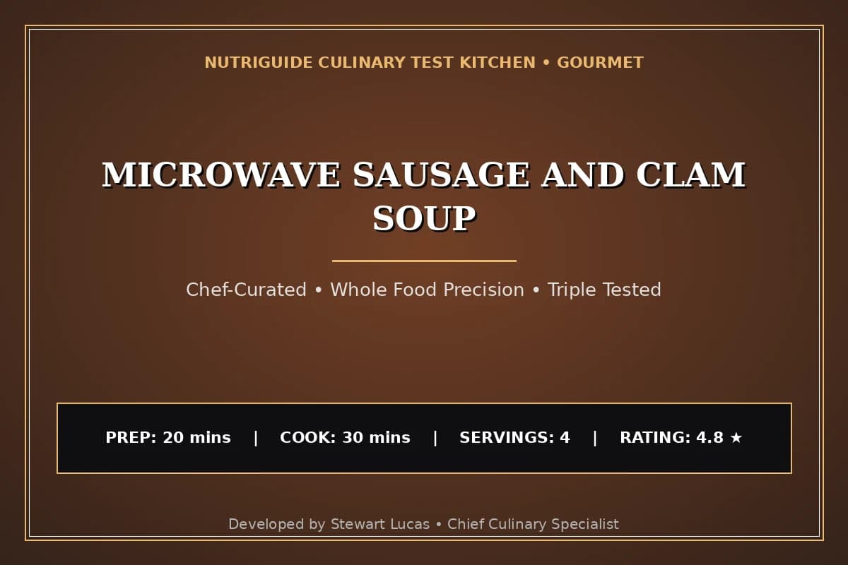 Microwave Sausage And Clam Soup