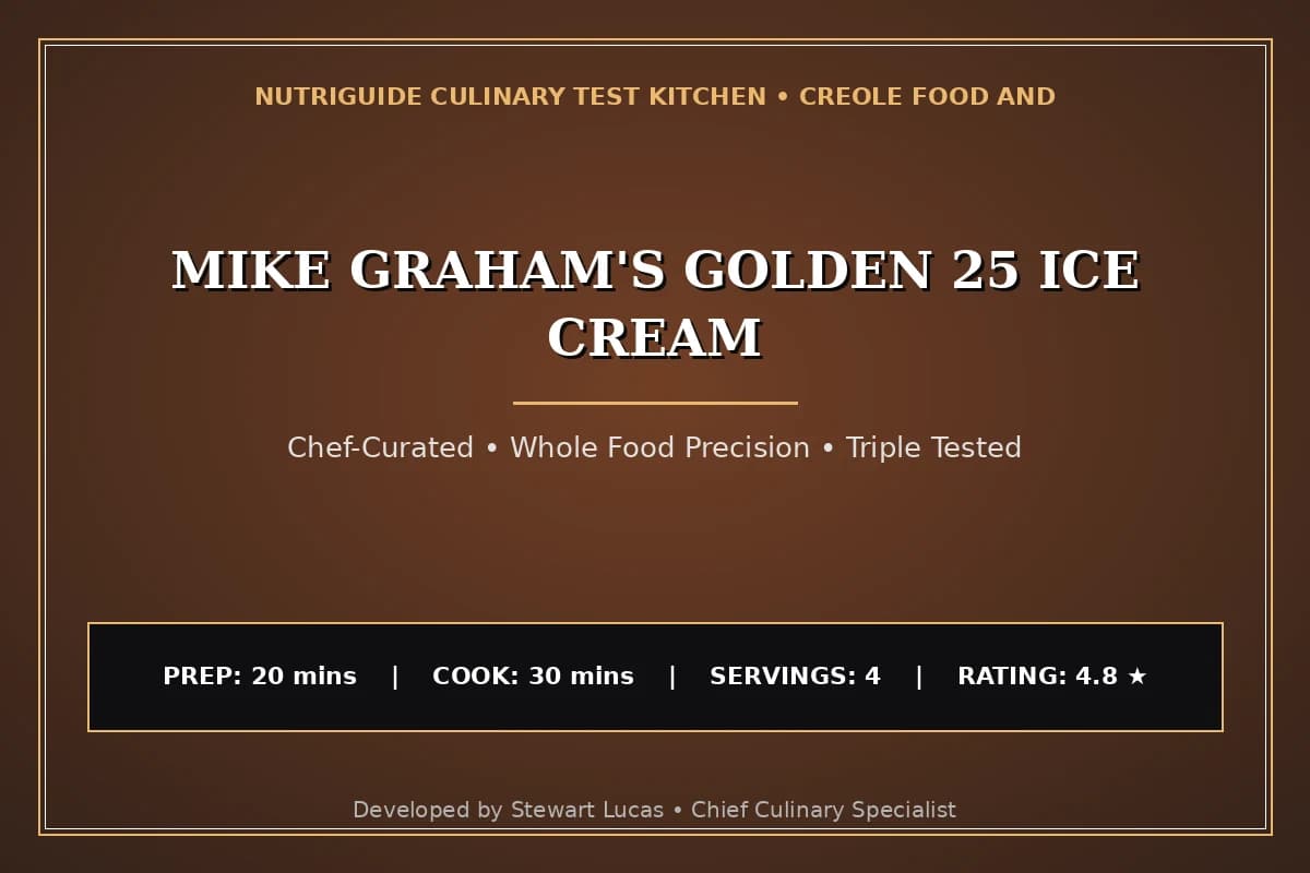 Mike Graham'S Golden 25 Ice Cream