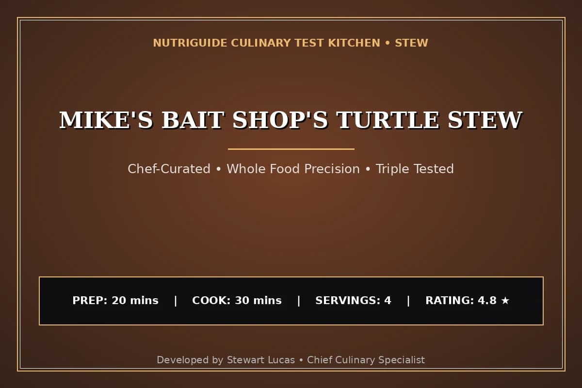 Mike'S Bait Shop'S Turtle Stew