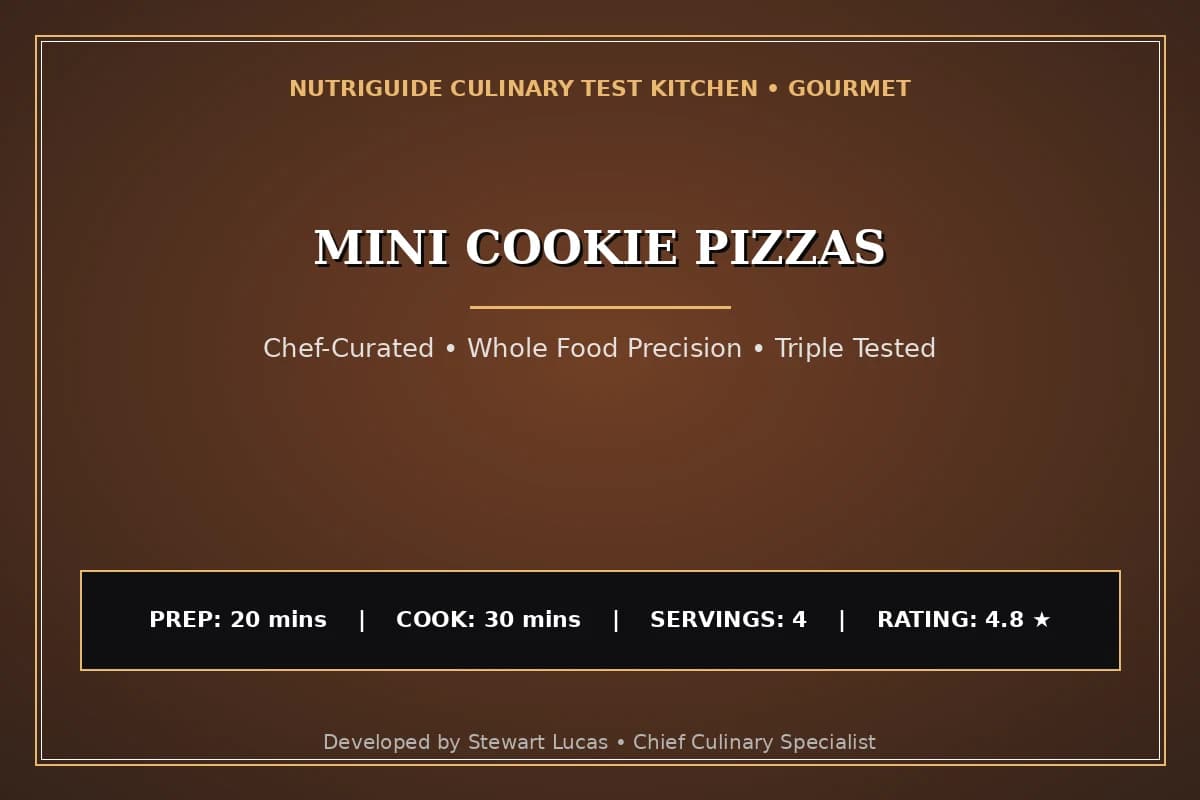 Mini Cookie Pizzas