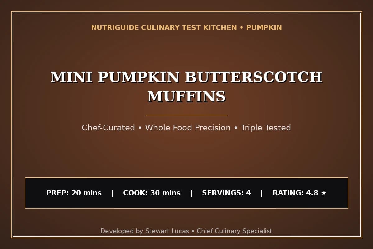 Mini Pumpkin Butterscotch Muffins