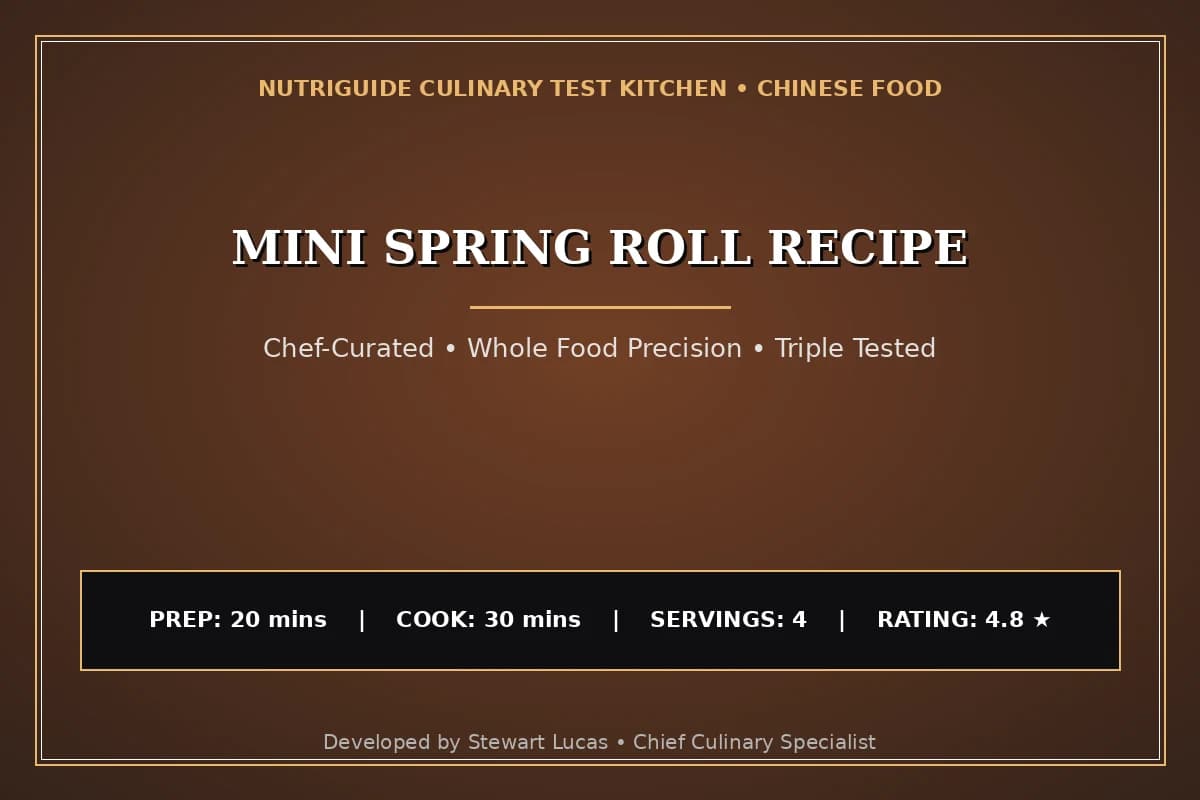 Mini Spring Roll Recipe