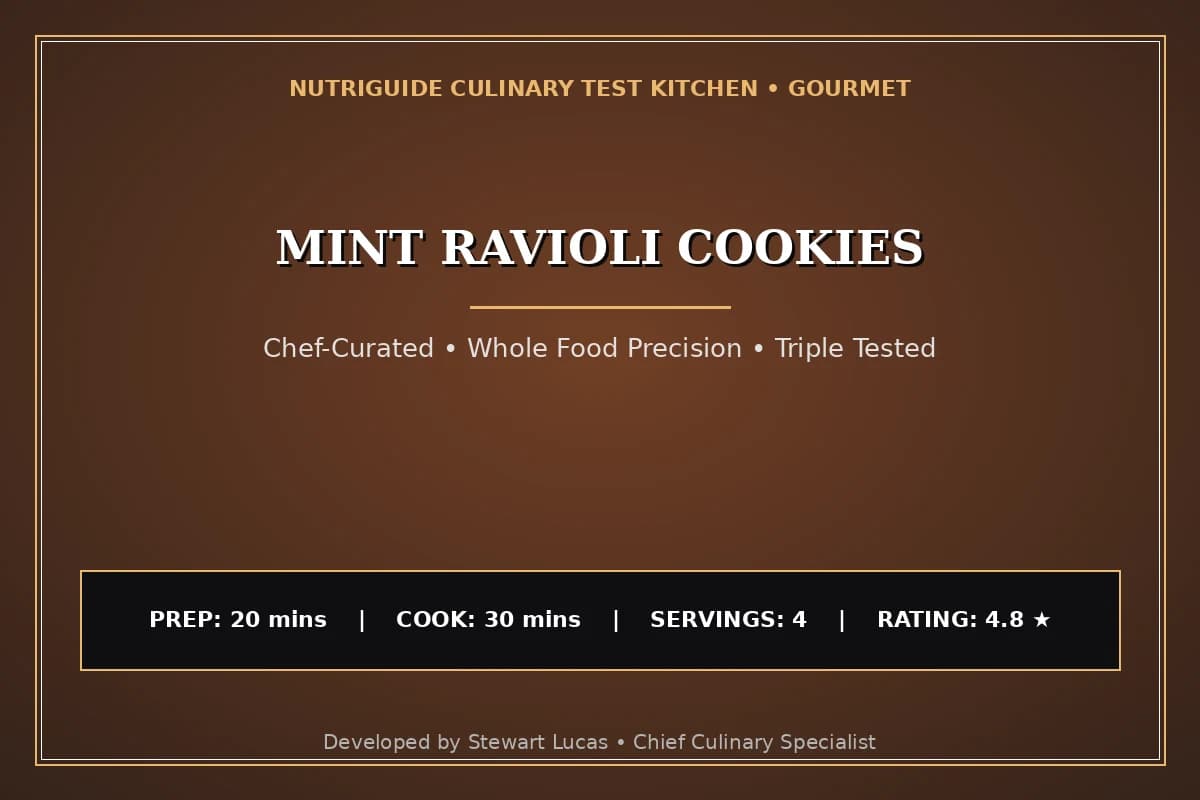 Mint Ravioli Cookies